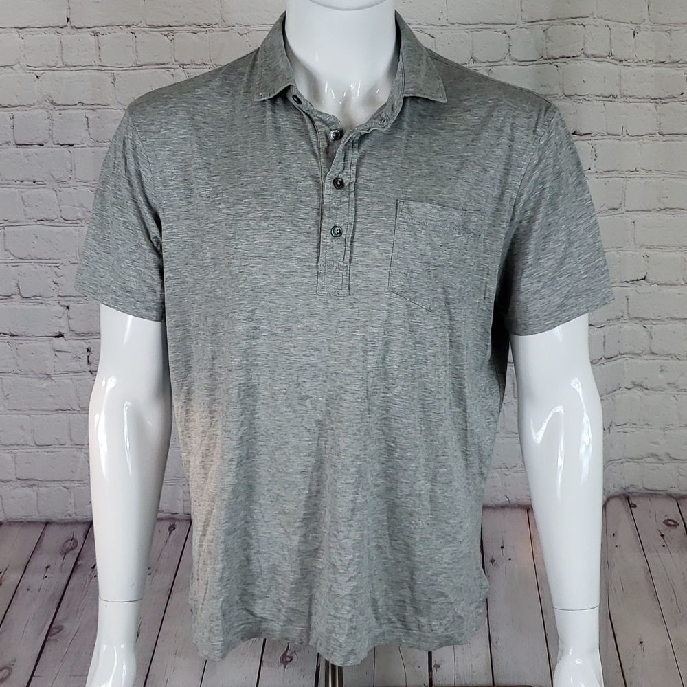 Polo Ralph Lauren Size Large Short Sleeve 1/4 Button-down Shirt 100% Cotton